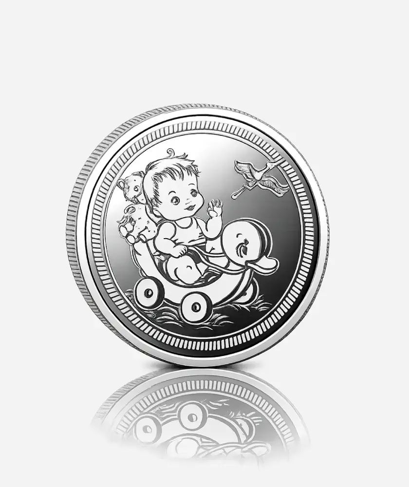 Hello Little One Silver Coin – 999 Pure Silver